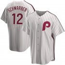 Men & Youth #12 Kyle Schwarber Philadelphia Phillies White Jersey