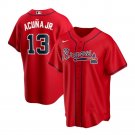Men & Youth #13 Ronald Acuna Jr. Atlanta Braves Red Alternate Cool Base Jersey