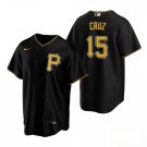 Men & Youth #15 Oneil Cruz Pittsburgh Pirates Black Alternate Cool Base Jersey