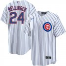 Men & Youth #24 Cody Bellinger Chicago Cubs White Stripe Cool Base Jersey