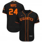 Men & Youth #24 Willie Mays San Francisco Giants Black Alternate Cool Base Jersey