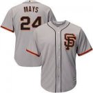 Men & Youth #24 Willie Mays San Francisco Giants Gray Road Cool Base Jersey