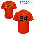 Men & Youth #24 Willie Mays San Francisco Giants Orange Alternate Cool Base Jersey