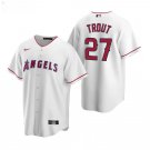 Men & Youth #27 Mike Trout Los Angeles Angels White Home Cool Base Jersey