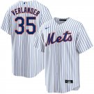 Men & Youth #35 Justin Verlander New York Mets White Stripe Cool Base Jersey