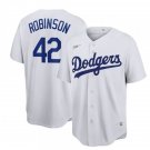 Men & Youth #42 Jackie Robinson Los Angeles Dodgers Cool Base White Jersey