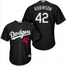 Men & Youth #42 Jackie Robinson Los Angeles Dodgers Cool Base Black Jersey