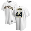 Men & Youth #44 Hank Aaron Milwaukee Brewers Alternate Cool Base White Jersey