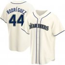 Men & Youth #44 Julio Rodriguez Seattle Mariners Alternate Cool Base Cream Jersey