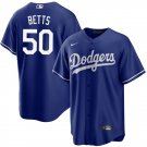 Men & Youth #50 Mookie Betts Los Angeles Dodgers Blue Alternate Cool Base Jersey
