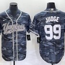 Men & Youth #99 Aaron Judge New York Yankees Camo Fashion Black Jersey