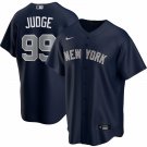 Men & Youth #99 Aaron Judge New York Yankees Cool Base Navy Blue Alternate Jersey