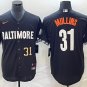Men's & Womens Orioles Cedric Mullins Black 2023 City Flex Base Jersey