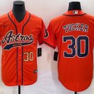Men's & Youth Astros Kyle Tucker Baseball Jersey Orange 2023