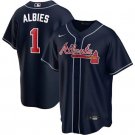 Men's & Youth Braves Ozzie Albies Baseball Jersey Navy