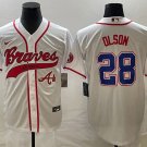Men's Atlanta Braves Matt Olson Cool Baseball Jersey White