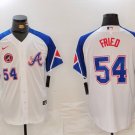Men's Atlanta Braves Max Fried Retro City Baseball Jersey White