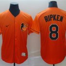 Men's Baltimore Orioles Cal Ripken Jr. Orange Fade Stitched Baseball Jersey