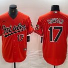 Men's Baltimore Orioles Colton Cowser Number Orange Cool Baseball Jersey