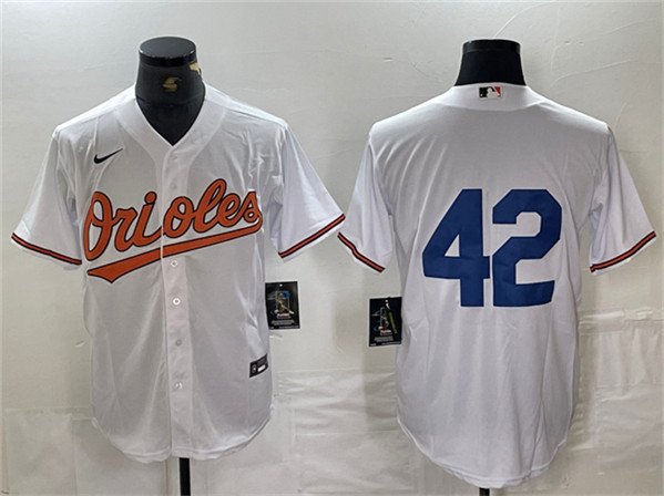 Men's Baltimore Orioles Jackie Robinson White Cool Base Stitched Jersey