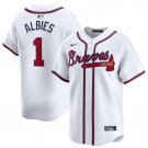Men's Braves Ozzie Albies 2024 Home Baseball Jersey White