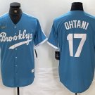 Men's Brooklyn Dodgers Shohei Ohtani Light Blue Cooperstown Jersey