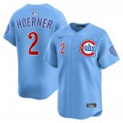 Mens Chicago Cubs #2 Nico Hoerner Nike Blues Alternate Limited Jersey