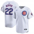 Men's Chicago Cubs Matt Mervis White 2024 Home Limited Stitched Baseball Jersey
