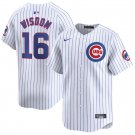 Men's Chicago Cubs Patrick Wisdom White 2024 Home Limited Stitched Baseball Jersey