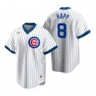 Mens Chicago Cubs Ian Happ White Cooperstown Collection Jersey