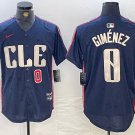 Men's Cleveland Guardians Andres Gimenez Navy 2024 City Connect Limited Jersey