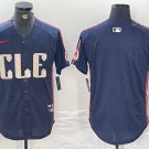 Men's Cleveland Guardians Blank Navy 2024 City Connect Stitched Jersey