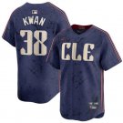 Men's Cleveland Guardians Steven Kwan Navy 2024 City Connect Limited Stitched Jersey