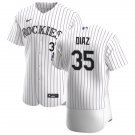 Mens Colorado Rockies Elias Diaz White Alternate Flex Base Jersey