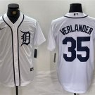 Mens Detroit Tigers Justin Verlander White Cool Baseball Jersey
