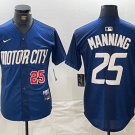 Men's Detroit Tigers Matt Manning Navy 2024 City Connect Baseball Jersey