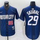 Men's Detroit Tigers Tarik Skubal Navy 2024 City Connect Baseball Jersey