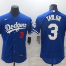 Men's Dodgers Chris Taylor Flex Baseball Jersey royal