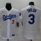Men's Dodgers Chris Taylor Flex Baseball Jersey White