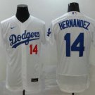 Men's Dodgers Enrique Hernandez Flex Baseball Jersey White