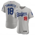 Men's Dodgers Yoshinobu Yamamoto Gray Flex Baseball Jersey