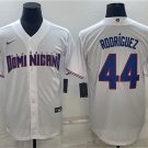 Men's Dominican Republic Baseball #44 Julio Rodríguez 2023 White World Baseball Classic Jersey