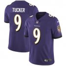 Men & Youth #9 Justin Tucker Baltimore Ravens Color Rush Limited Purple Jersey