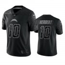 Men & Youth #10 Justin Herbert Los Angeles Chargers Black Reflective Limited Jersey
