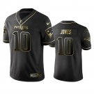 Men & Youth #10 Mac Jones New England Patriots Black Golden Edition Jersey