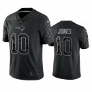 Men & Youth #10 Mac Jones New England Patriots Black Reflective Limited Jersey