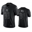 Men & Youth #10 Tyreek Hill Miami Dolphins Black Reflective Limited Jersey