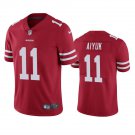 Men & Youth #11 Brandon Aiyuk San Francisco 49ers Color Rush Vapor Limited Red Jersey