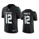 Men & Youth #12 Joe Namath New York Jets Color Rush Vapor Limited Black Jersey