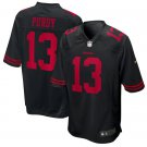Men & Youth #13 Brock Purdy San Francisco 49ers Black Game Jersey